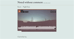 Desktop Screenshot of notedwithout.com